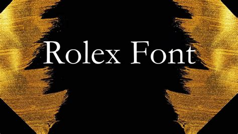 fonts similar to rolex|rolex text.